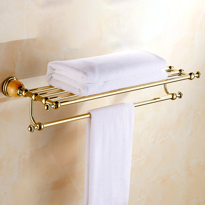 Polished Gold Bathroom Set Metal Bathroom Accessories Hardware Set Clearhalo 'Bathroom Hardware Sets' 'Bathroom Hardware' 'Bathroom Remodel & Bathroom Fixtures' 'bathroom_hardware_sets' 'Home Improvement' 'home_improvement' 'home_improvement_bathroom_hardware_sets' 6997863