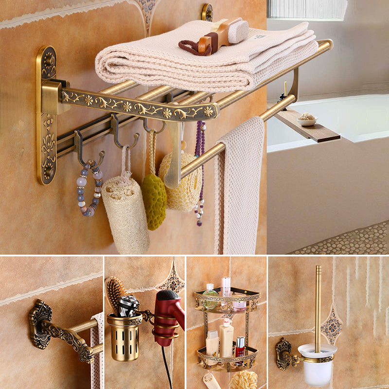 Traditional Metal Bathroom Accessories Hardware Set with Soap Dish Clearhalo 'Bathroom Hardware Sets' 'Bathroom Hardware' 'Bathroom Remodel & Bathroom Fixtures' 'bathroom_hardware_sets' 'Home Improvement' 'home_improvement' 'home_improvement_bathroom_hardware_sets' 6997918