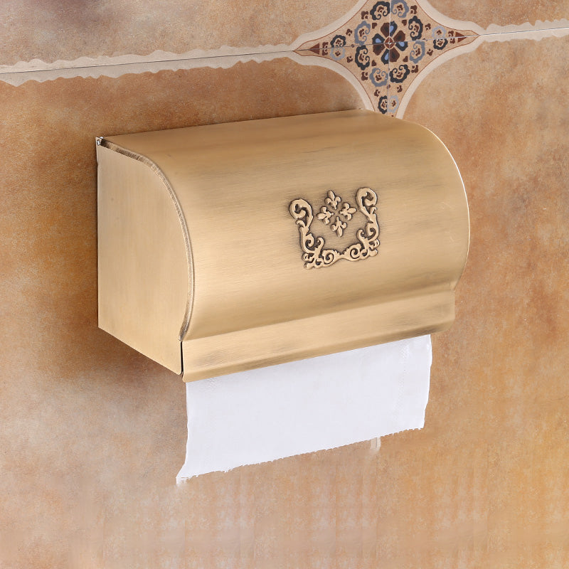 Traditional Metal Bathroom Accessories Hardware Set with Soap Dish Brown Unavailiable Tissue Box Clearhalo 'Bathroom Hardware Sets' 'Bathroom Hardware' 'Bathroom Remodel & Bathroom Fixtures' 'bathroom_hardware_sets' 'Home Improvement' 'home_improvement' 'home_improvement_bathroom_hardware_sets' 6997936