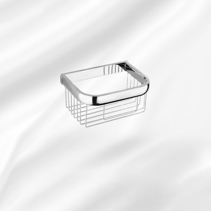 Contemporary Silver Bathroom Set with Bath Shelf and Towel Bar Tissue Basket Clearhalo 'Bathroom Hardware Sets' 'Bathroom Hardware' 'Bathroom Remodel & Bathroom Fixtures' 'bathroom_hardware_sets' 'Home Improvement' 'home_improvement' 'home_improvement_bathroom_hardware_sets' 6998031