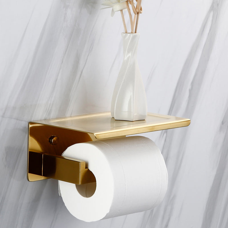 Traditional Style Brass Bathroom Accessory as Individual or as a Set in Metal Clearhalo 'Bathroom Hardware Sets' 'Bathroom Hardware' 'Bathroom Remodel & Bathroom Fixtures' 'bathroom_hardware_sets' 'Home Improvement' 'home_improvement' 'home_improvement_bathroom_hardware_sets' 6998034