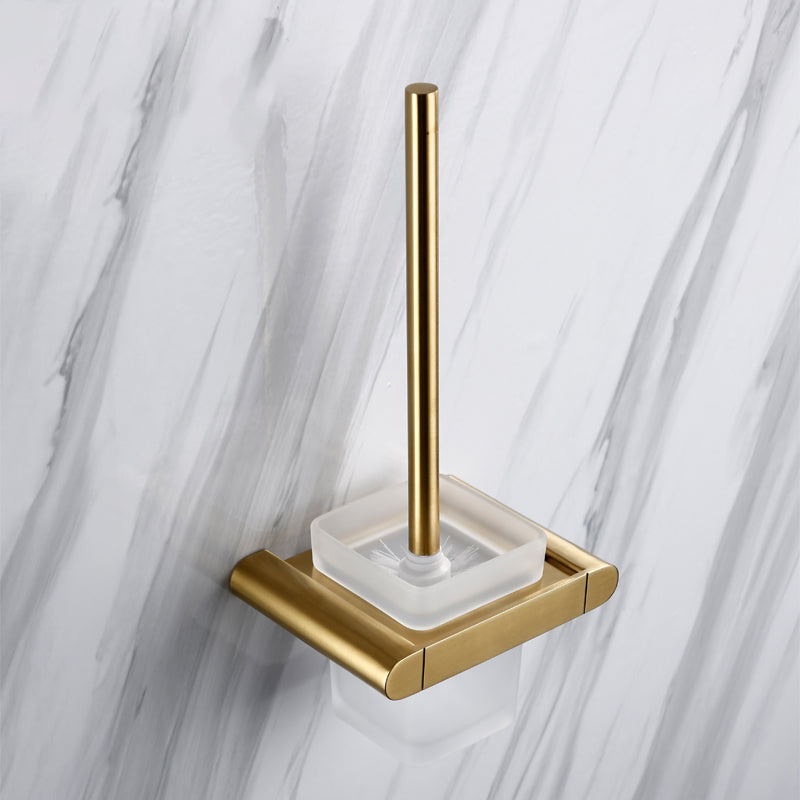Traditional Style Brass Bathroom Accessory as Individual or as a Set in Metal Toilet Brush Clearhalo 'Bathroom Hardware Sets' 'Bathroom Hardware' 'Bathroom Remodel & Bathroom Fixtures' 'bathroom_hardware_sets' 'Home Improvement' 'home_improvement' 'home_improvement_bathroom_hardware_sets' 6998044