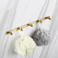 Traditional Style Brass Bathroom Accessory as Individual or as a Set in Metal Towel Robe Hook (Row Hooks) Clearhalo 'Bathroom Hardware Sets' 'Bathroom Hardware' 'Bathroom Remodel & Bathroom Fixtures' 'bathroom_hardware_sets' 'Home Improvement' 'home_improvement' 'home_improvement_bathroom_hardware_sets' 6998053