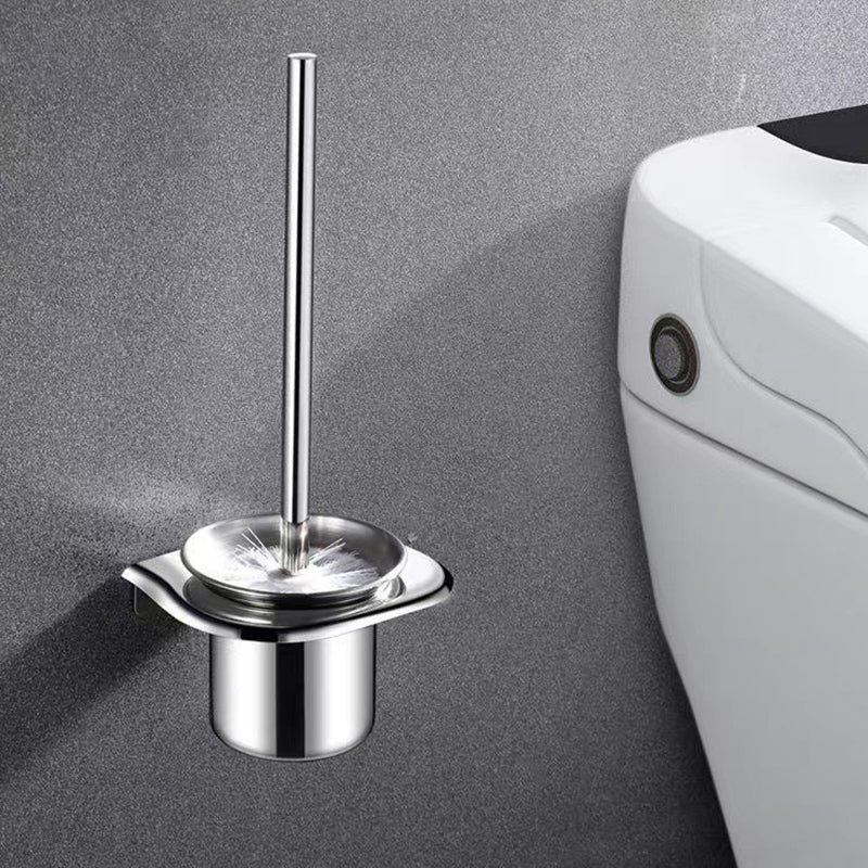 Contemporary Style Silver Metal Bathroom Accessory as Individual or as a Set Clearhalo 'Bathroom Hardware Sets' 'Bathroom Hardware' 'Bathroom Remodel & Bathroom Fixtures' 'bathroom_hardware_sets' 'Home Improvement' 'home_improvement' 'home_improvement_bathroom_hardware_sets' 6998102