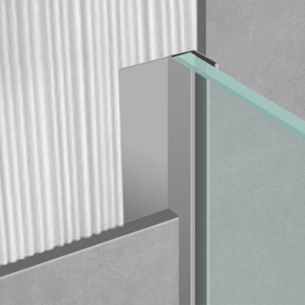 Black Semi Frameless Glass Shower Door Hinged Shower Bath Door Clearhalo 'Bathroom Remodel & Bathroom Fixtures' 'Home Improvement' 'home_improvement' 'home_improvement_shower_tub_doors' 'Shower and Tub Doors' 'shower_tub_doors' 'Showers & Bathtubs' 6998406