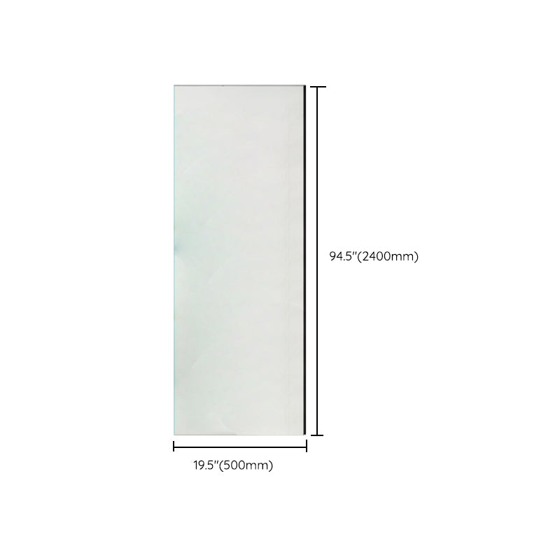 Modern Transparent Fixed Glass Panel Single Fixed Shower Screen Clearhalo 'Bathroom Remodel & Bathroom Fixtures' 'Home Improvement' 'home_improvement' 'home_improvement_shower_tub_doors' 'Shower and Tub Doors' 'shower_tub_doors' 'Showers & Bathtubs' 6998462