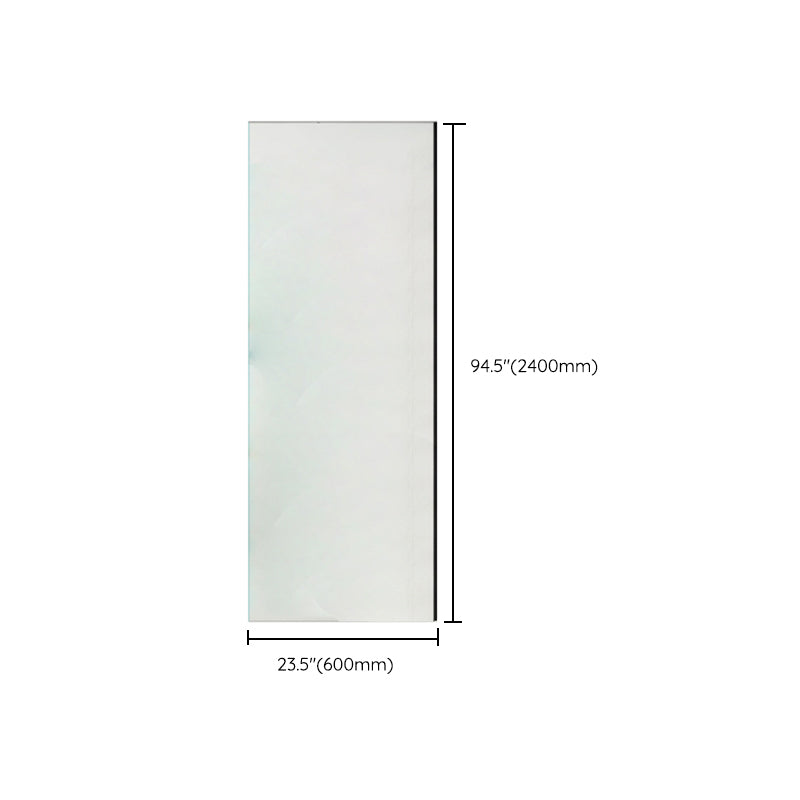 Modern Transparent Fixed Glass Panel Single Fixed Shower Screen Clearhalo 'Bathroom Remodel & Bathroom Fixtures' 'Home Improvement' 'home_improvement' 'home_improvement_shower_tub_doors' 'Shower and Tub Doors' 'shower_tub_doors' 'Showers & Bathtubs' 6998463