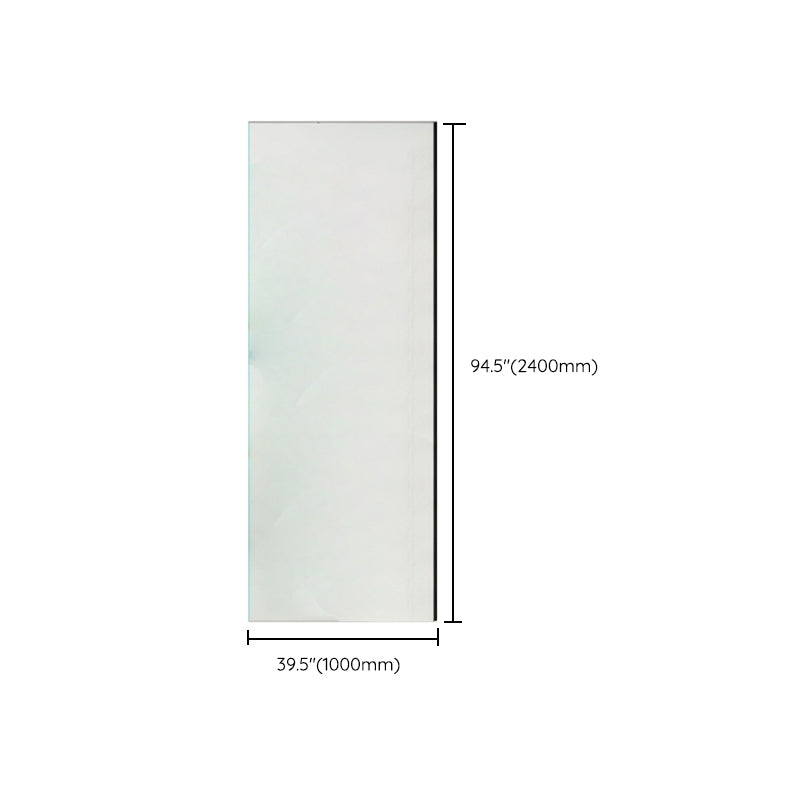 Modern Transparent Fixed Glass Panel Single Fixed Shower Screen Clearhalo 'Bathroom Remodel & Bathroom Fixtures' 'Home Improvement' 'home_improvement' 'home_improvement_shower_tub_doors' 'Shower and Tub Doors' 'shower_tub_doors' 'Showers & Bathtubs' 6998467