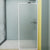 Fixed Semi Partition Shower Screen Black Full Frame Tempered Glass Shower Door White Changhong Glass Clearhalo 'Bathroom Remodel & Bathroom Fixtures' 'Home Improvement' 'home_improvement' 'home_improvement_shower_tub_doors' 'Shower and Tub Doors' 'shower_tub_doors' 'Showers & Bathtubs' 6998489