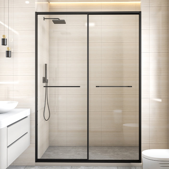 Bypass Shower Bath Door Full Frame Tempered Glass Shower Door Clearhalo 'Bathroom Remodel & Bathroom Fixtures' 'Home Improvement' 'home_improvement' 'home_improvement_shower_tub_doors' 'Shower and Tub Doors' 'shower_tub_doors' 'Showers & Bathtubs' 6998497