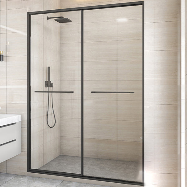 Bypass Shower Bath Door Full Frame Tempered Glass Shower Door Clearhalo 'Bathroom Remodel & Bathroom Fixtures' 'Home Improvement' 'home_improvement' 'home_improvement_shower_tub_doors' 'Shower and Tub Doors' 'shower_tub_doors' 'Showers & Bathtubs' 6998499