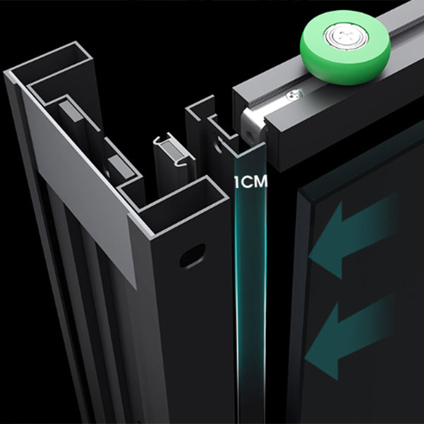 Bypass Shower Bath Door Full Frame Tempered Glass Shower Door Clearhalo 'Bathroom Remodel & Bathroom Fixtures' 'Home Improvement' 'home_improvement' 'home_improvement_shower_tub_doors' 'Shower and Tub Doors' 'shower_tub_doors' 'Showers & Bathtubs' 6998503