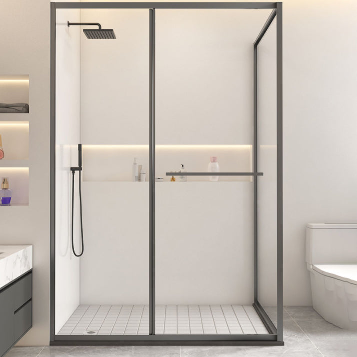 Rectangular Full Frame Shower Enclosure Tempered Glass Shower Enclosure Clearhalo 'Bathroom Remodel & Bathroom Fixtures' 'Home Improvement' 'home_improvement' 'home_improvement_shower_stalls_enclosures' 'Shower Stalls & Enclosures' 'shower_stalls_enclosures' 'Showers & Bathtubs' 6998716
