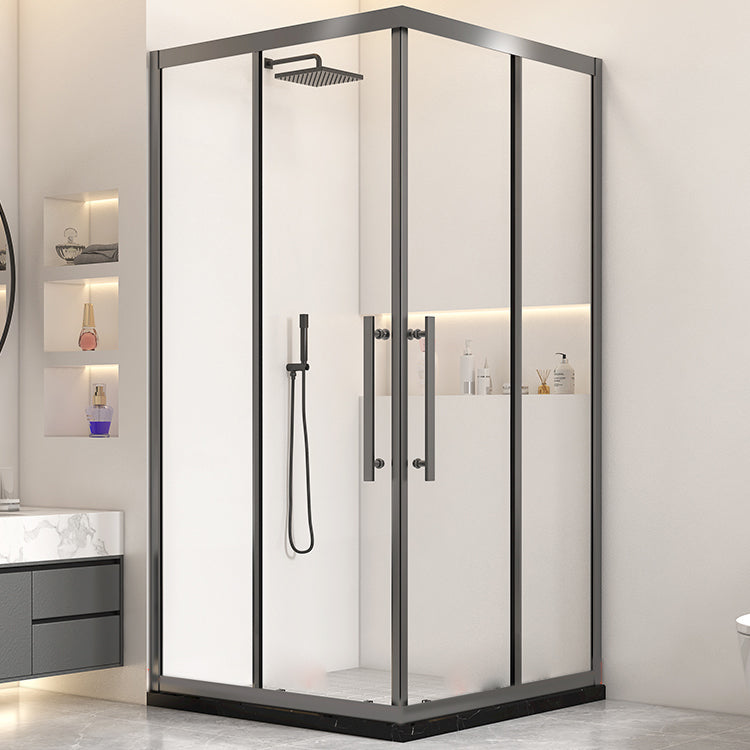 Rectangular Full Frame Shower Enclosure Tempered Glass Shower Enclosure Clearhalo 'Bathroom Remodel & Bathroom Fixtures' 'Home Improvement' 'home_improvement' 'home_improvement_shower_stalls_enclosures' 'Shower Stalls & Enclosures' 'shower_stalls_enclosures' 'Showers & Bathtubs' 6998721