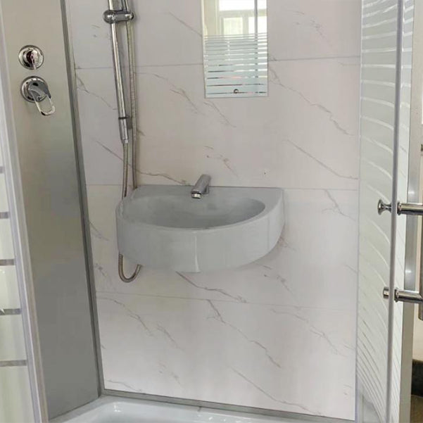 Modern Shower Enclosure Grey Drainer Sliding Door Shower Stall Clearhalo 'Bathroom Remodel & Bathroom Fixtures' 'Home Improvement' 'home_improvement' 'home_improvement_shower_stalls_enclosures' 'Shower Stalls & Enclosures' 'shower_stalls_enclosures' 'Showers & Bathtubs' 6998776