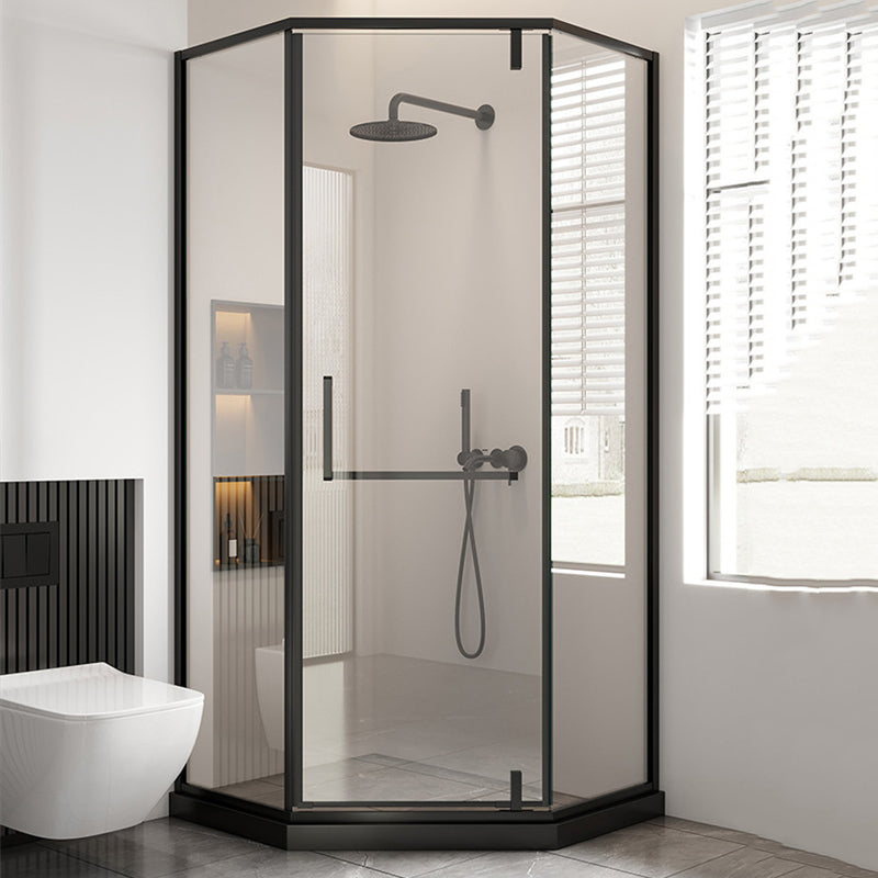 Modern Style Shower Stall Semicircle Metal Frame Framed Shower Stall Clearhalo 'Bathroom Remodel & Bathroom Fixtures' 'Home Improvement' 'home_improvement' 'home_improvement_shower_stalls_enclosures' 'Shower Stalls & Enclosures' 'shower_stalls_enclosures' 'Showers & Bathtubs' 6998930