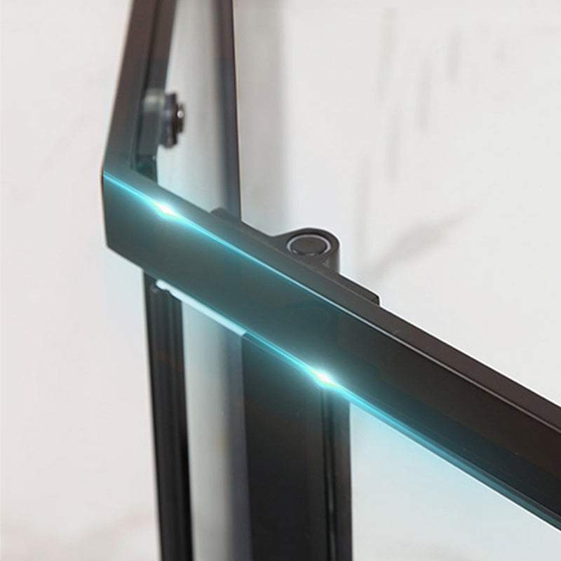 Modern Style Shower Stall Semicircle Metal Frame Framed Shower Stall Clearhalo 'Bathroom Remodel & Bathroom Fixtures' 'Home Improvement' 'home_improvement' 'home_improvement_shower_stalls_enclosures' 'Shower Stalls & Enclosures' 'shower_stalls_enclosures' 'Showers & Bathtubs' 6998936