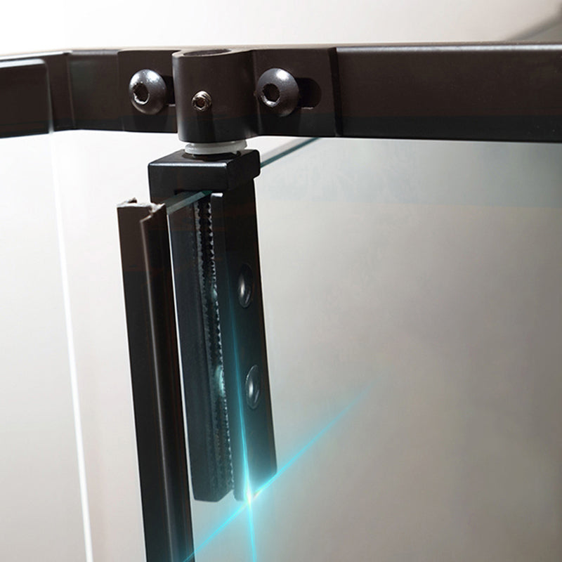 Modern Style Shower Stall Semicircle Metal Frame Framed Shower Stall Clearhalo 'Bathroom Remodel & Bathroom Fixtures' 'Home Improvement' 'home_improvement' 'home_improvement_shower_stalls_enclosures' 'Shower Stalls & Enclosures' 'shower_stalls_enclosures' 'Showers & Bathtubs' 6998938