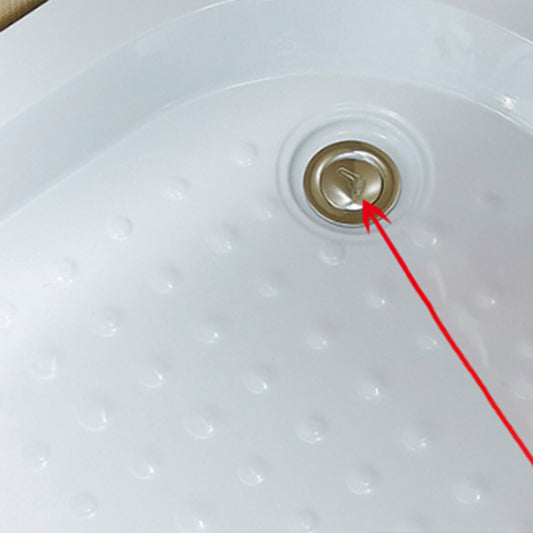 Contemporary Shower Stall Semicircle Metal Framed Shower Stall Clearhalo 'Bathroom Remodel & Bathroom Fixtures' 'Home Improvement' 'home_improvement' 'home_improvement_shower_stalls_enclosures' 'Shower Stalls & Enclosures' 'shower_stalls_enclosures' 'Showers & Bathtubs' 6998973