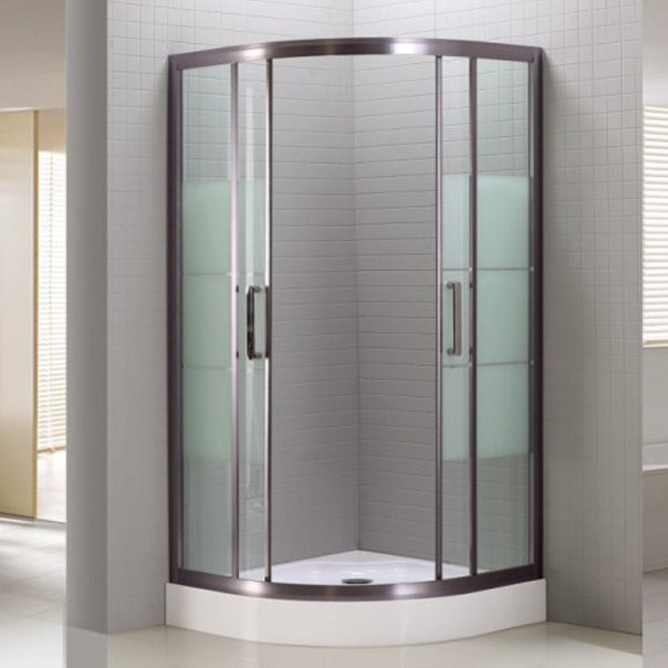 Modern Round Shower Stall Clear Tempered Bathroom Shower Stall Clearhalo 'Bathroom Remodel & Bathroom Fixtures' 'Home Improvement' 'home_improvement' 'home_improvement_shower_stalls_enclosures' 'Shower Stalls & Enclosures' 'shower_stalls_enclosures' 'Showers & Bathtubs' 6998985