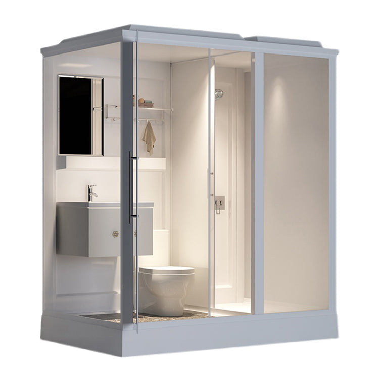 Modern Framed Shower Stall Clear Tempered Shower Stall for Bathroom Clearhalo 'Bathroom Remodel & Bathroom Fixtures' 'Home Improvement' 'home_improvement' 'home_improvement_shower_stalls_enclosures' 'Shower Stalls & Enclosures' 'shower_stalls_enclosures' 'Showers & Bathtubs' 6999003