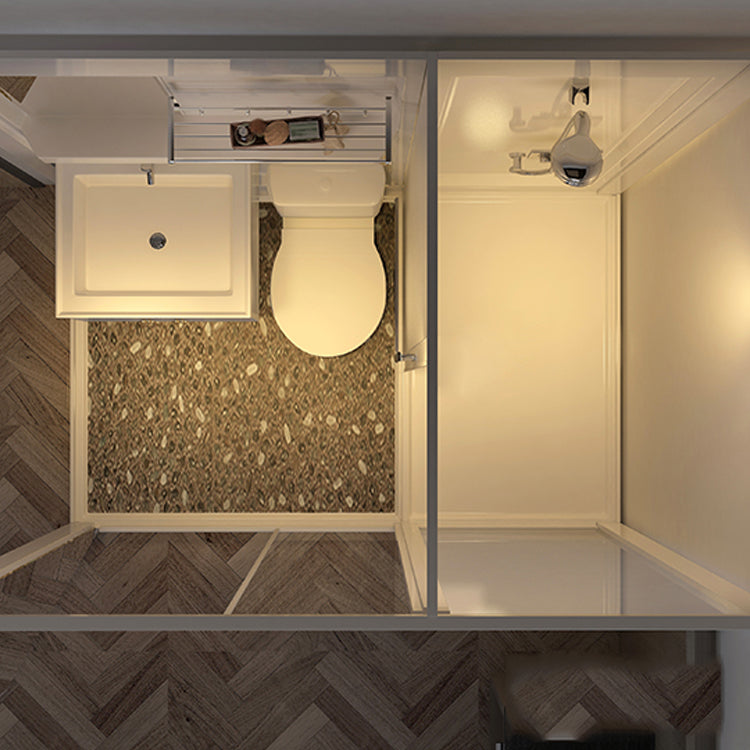 Modern Framed Shower Stall Clear Tempered Shower Stall for Bathroom Clearhalo 'Bathroom Remodel & Bathroom Fixtures' 'Home Improvement' 'home_improvement' 'home_improvement_shower_stalls_enclosures' 'Shower Stalls & Enclosures' 'shower_stalls_enclosures' 'Showers & Bathtubs' 6999011