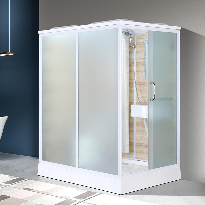 Modern Framed Shower Stall Clear Tempered Shower Stall for Bathroom 67"L x 47"W x 89"H Side Door Opening Right Clearhalo 'Bathroom Remodel & Bathroom Fixtures' 'Home Improvement' 'home_improvement' 'home_improvement_shower_stalls_enclosures' 'Shower Stalls & Enclosures' 'shower_stalls_enclosures' 'Showers & Bathtubs' 6999014