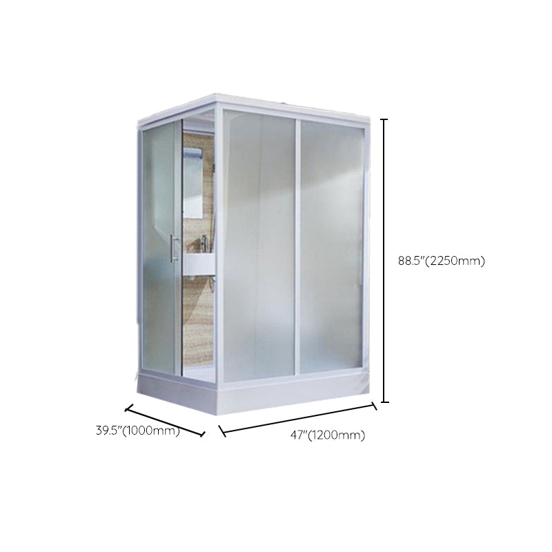 Modern Framed Shower Stall Clear Tempered Shower Stall for Bathroom Clearhalo 'Bathroom Remodel & Bathroom Fixtures' 'Home Improvement' 'home_improvement' 'home_improvement_shower_stalls_enclosures' 'Shower Stalls & Enclosures' 'shower_stalls_enclosures' 'Showers & Bathtubs' 6999015