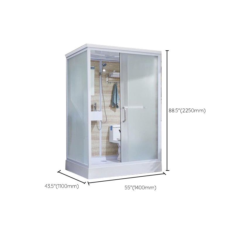 Modern Framed Shower Stall Clear Tempered Shower Stall for Bathroom Clearhalo 'Bathroom Remodel & Bathroom Fixtures' 'Home Improvement' 'home_improvement' 'home_improvement_shower_stalls_enclosures' 'Shower Stalls & Enclosures' 'shower_stalls_enclosures' 'Showers & Bathtubs' 6999018