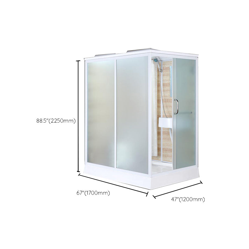 Modern Framed Shower Stall Clear Tempered Shower Stall for Bathroom Clearhalo 'Bathroom Remodel & Bathroom Fixtures' 'Home Improvement' 'home_improvement' 'home_improvement_shower_stalls_enclosures' 'Shower Stalls & Enclosures' 'shower_stalls_enclosures' 'Showers & Bathtubs' 6999019