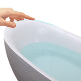 Freestanding Acrylic Bathtub Pop-up Drain Oval Modern Right-Hand Bath Clearhalo 'Bathroom Remodel & Bathroom Fixtures' 'Bathtubs' 'Home Improvement' 'home_improvement' 'home_improvement_bathtubs' 'Showers & Bathtubs' 6999180