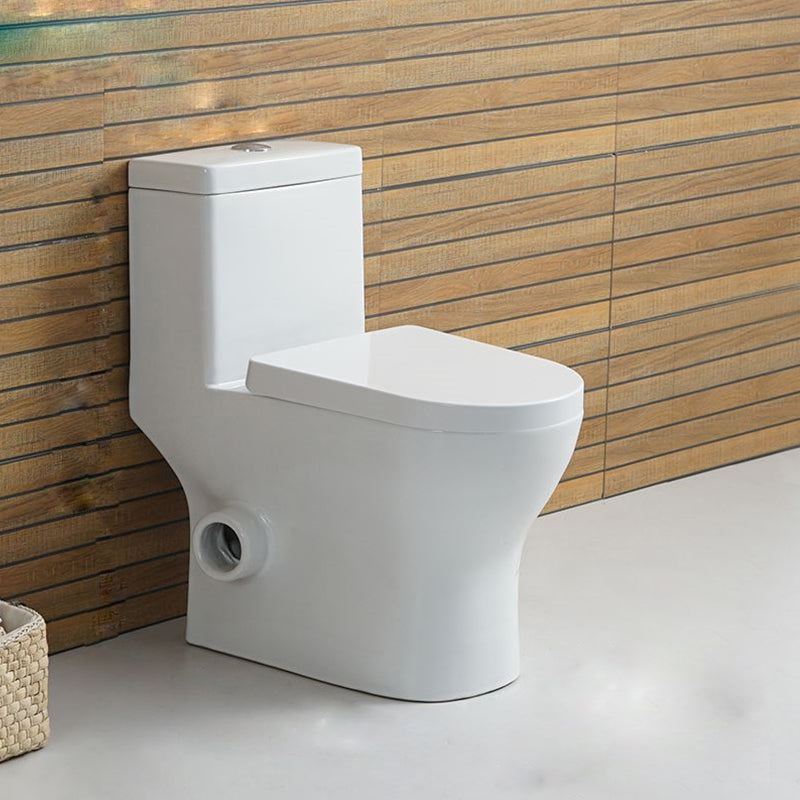Contemporary Floor Mount Flush Toilet White Urine Toilet for Bathroom Left Side Clearhalo 'Bathroom Remodel & Bathroom Fixtures' 'Home Improvement' 'home_improvement' 'home_improvement_toilets' 'Toilets & Bidets' 'Toilets' 7001875