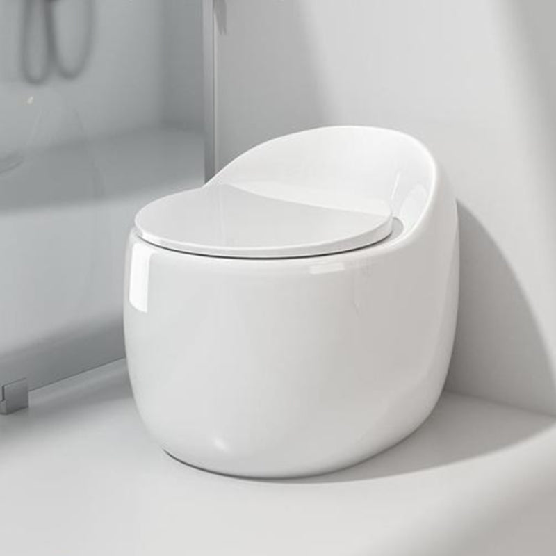 Contemporary Floor Mounted Flush Toilet Siphon Jet Urine Toilet for Washroom White 12" Clearhalo 'Bathroom Remodel & Bathroom Fixtures' 'Home Improvement' 'home_improvement' 'home_improvement_toilets' 'Toilets & Bidets' 'Toilets' 7001904