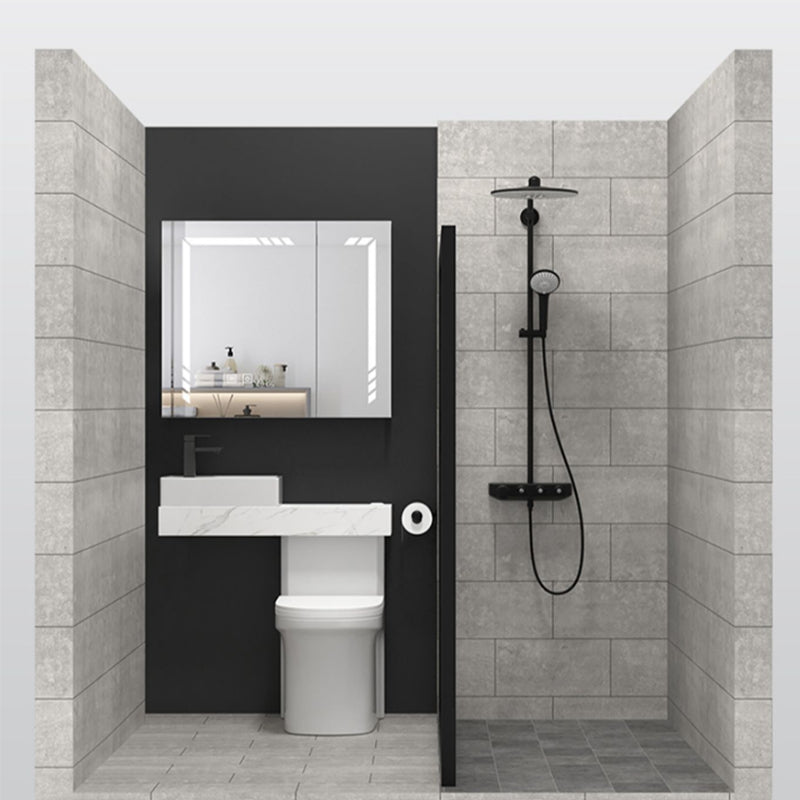 Contemporary Ceramic Flush Toilet White Floor Mounted Urine Toilet with Seat for Washroom Clearhalo 'Bathroom Remodel & Bathroom Fixtures' 'Home Improvement' 'home_improvement' 'home_improvement_toilets' 'Toilets & Bidets' 'Toilets' 7001946