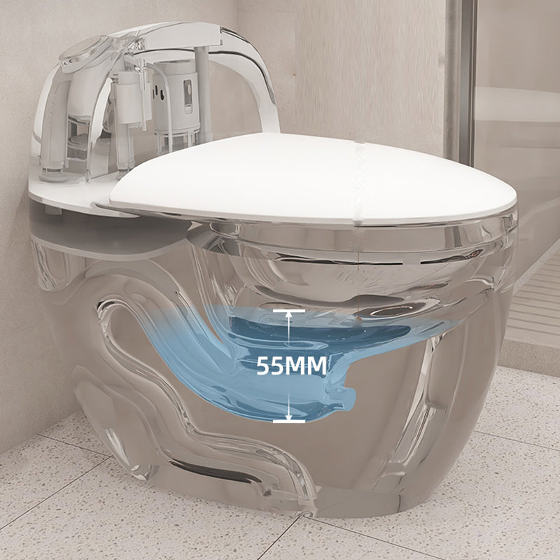 Contemporary Floor Mount Flush Toilet Siphon Jet Urine Toilet for Washroom Clearhalo 'Bathroom Remodel & Bathroom Fixtures' 'Home Improvement' 'home_improvement' 'home_improvement_toilets' 'Toilets & Bidets' 'Toilets' 7001964