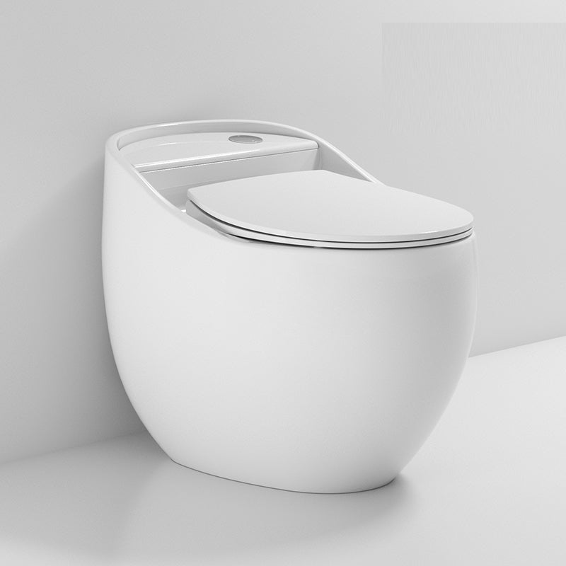 Modern Ceramic Flush Toilet Floor Mount Urine Toilet with Slow Close Seat for Washroom White Clearhalo 'Bathroom Remodel & Bathroom Fixtures' 'Home Improvement' 'home_improvement' 'home_improvement_toilets' 'Toilets & Bidets' 'Toilets' 7001999