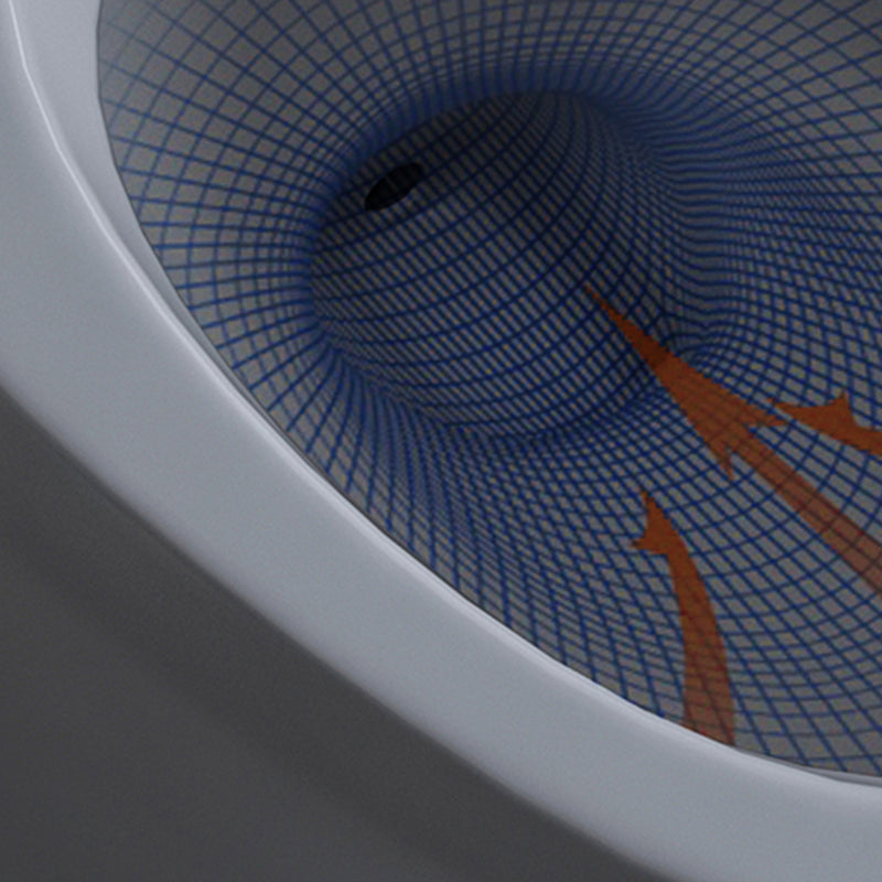 Contemporary Floor Mounted Flush Toilet Seat Included Toilet Bowl for Washroom Clearhalo 'Bathroom Remodel & Bathroom Fixtures' 'Home Improvement' 'home_improvement' 'home_improvement_toilets' 'Toilets & Bidets' 'Toilets' 7002018