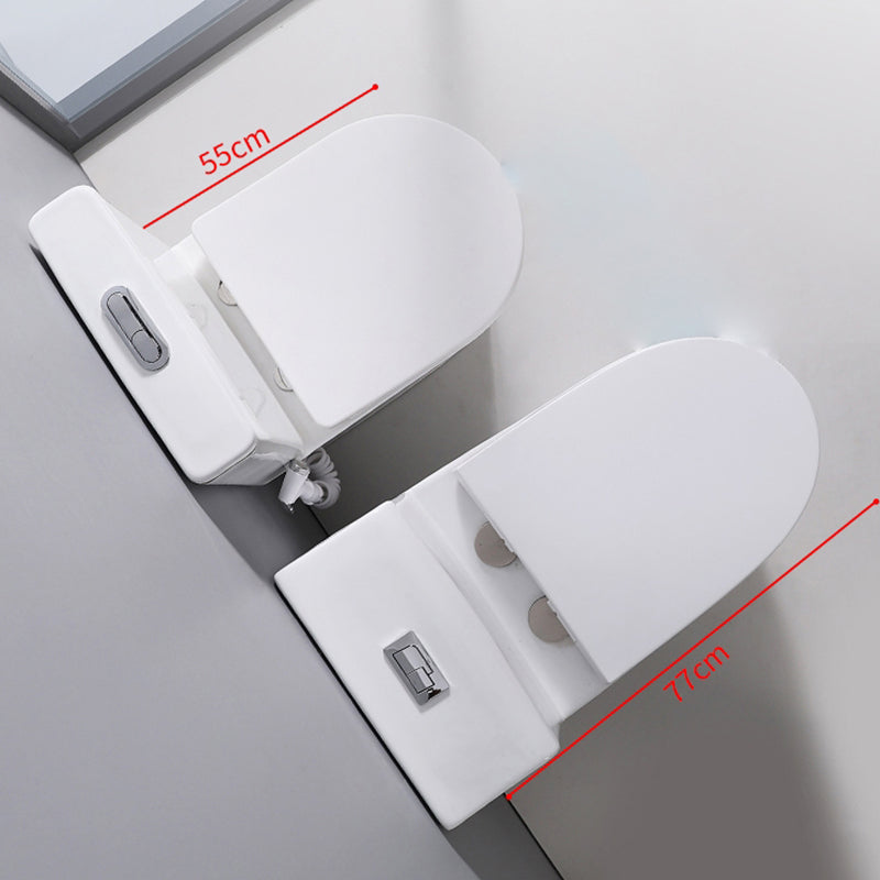 Contemporary Ceramic Flush Toilet Spray Gun Included Urine Toilet for Bathroom Clearhalo 'Bathroom Remodel & Bathroom Fixtures' 'Home Improvement' 'home_improvement' 'home_improvement_toilets' 'Toilets & Bidets' 'Toilets' 7002040
