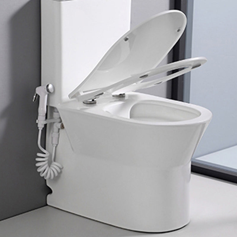 Contemporary Ceramic Flush Toilet Spray Gun Included Urine Toilet for Bathroom Clearhalo 'Bathroom Remodel & Bathroom Fixtures' 'Home Improvement' 'home_improvement' 'home_improvement_toilets' 'Toilets & Bidets' 'Toilets' 7002043