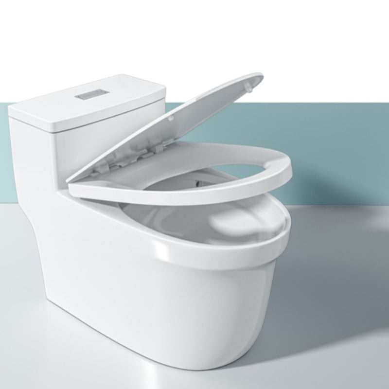 Traditional Ceramic Toilet Floor Mount Urine Toilet with Slow Close Seat for Washroom Clearhalo 'Bathroom Remodel & Bathroom Fixtures' 'Home Improvement' 'home_improvement' 'home_improvement_toilets' 'Toilets & Bidets' 'Toilets' 7002048