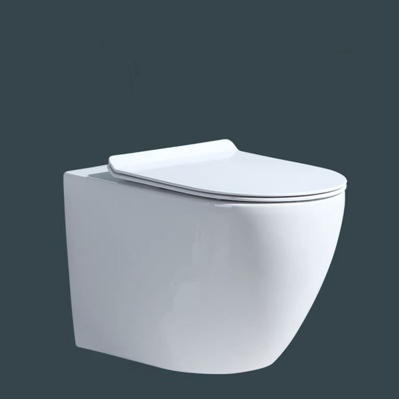 Modern Ceramic Flush Toilet White In-Wall Urine Toilet for Washroom 14"L x 21"W x 14"H Toilet Only Clearhalo 'Bathroom Remodel & Bathroom Fixtures' 'Home Improvement' 'home_improvement' 'home_improvement_toilets' 'Toilets & Bidets' 'Toilets' 7002077