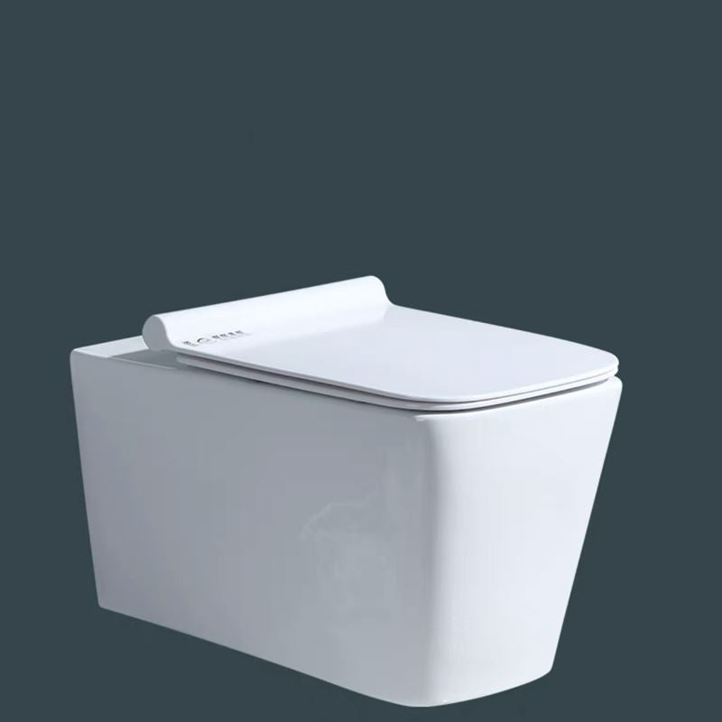 Modern Ceramic Flush Toilet White In-Wall Urine Toilet for Washroom 14"L x 22"W x 15"H Toilet Only Clearhalo 'Bathroom Remodel & Bathroom Fixtures' 'Home Improvement' 'home_improvement' 'home_improvement_toilets' 'Toilets & Bidets' 'Toilets' 7002081
