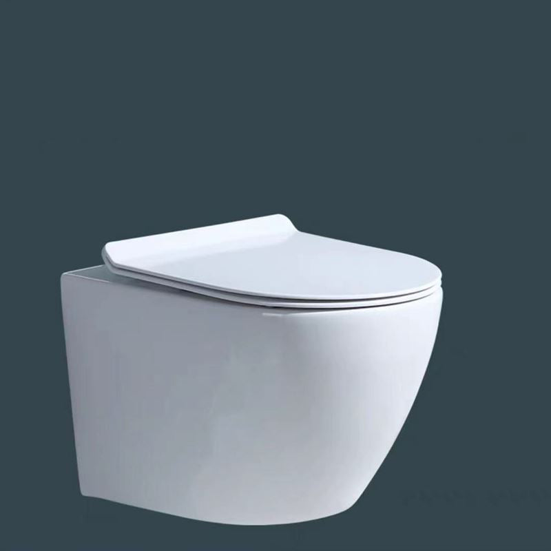 Modern Ceramic Flush Toilet White In-Wall Urine Toilet for Washroom 14"L x 19"W x 14"H Toilet Only Clearhalo 'Bathroom Remodel & Bathroom Fixtures' 'Home Improvement' 'home_improvement' 'home_improvement_toilets' 'Toilets & Bidets' 'Toilets' 7002093