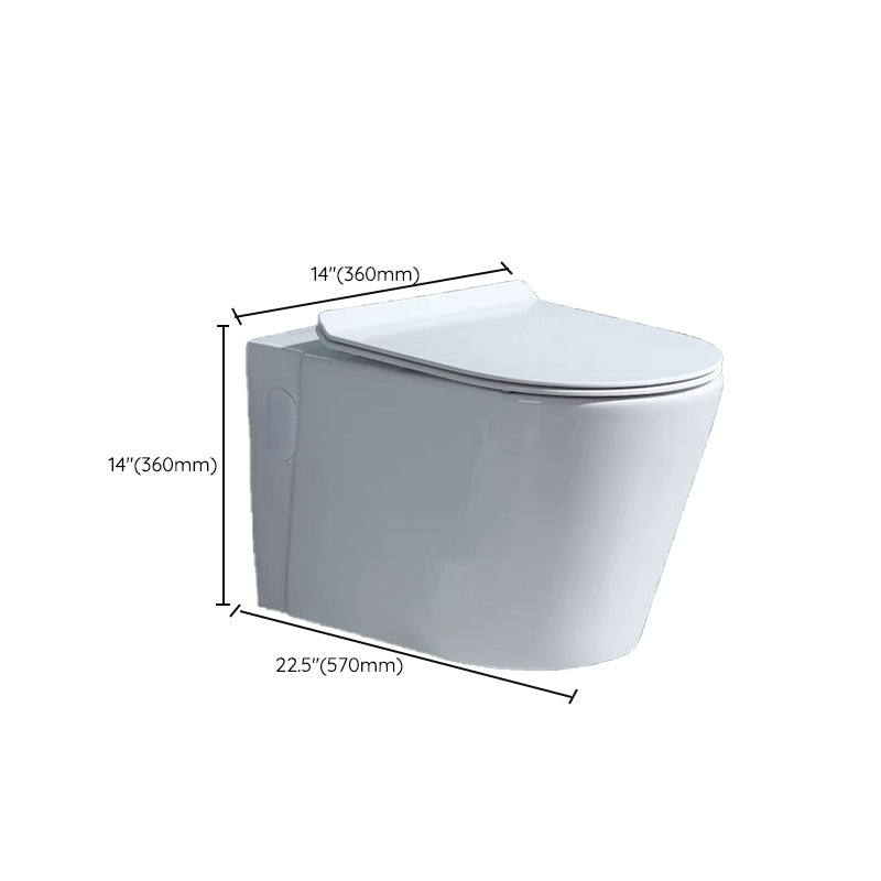 Modern Ceramic Flush Toilet White In-Wall Urine Toilet for Washroom Clearhalo 'Bathroom Remodel & Bathroom Fixtures' 'Home Improvement' 'home_improvement' 'home_improvement_toilets' 'Toilets & Bidets' 'Toilets' 7002096