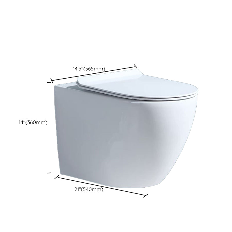 Modern Ceramic Flush Toilet White In-Wall Urine Toilet for Washroom Clearhalo 'Bathroom Remodel & Bathroom Fixtures' 'Home Improvement' 'home_improvement' 'home_improvement_toilets' 'Toilets & Bidets' 'Toilets' 7002098