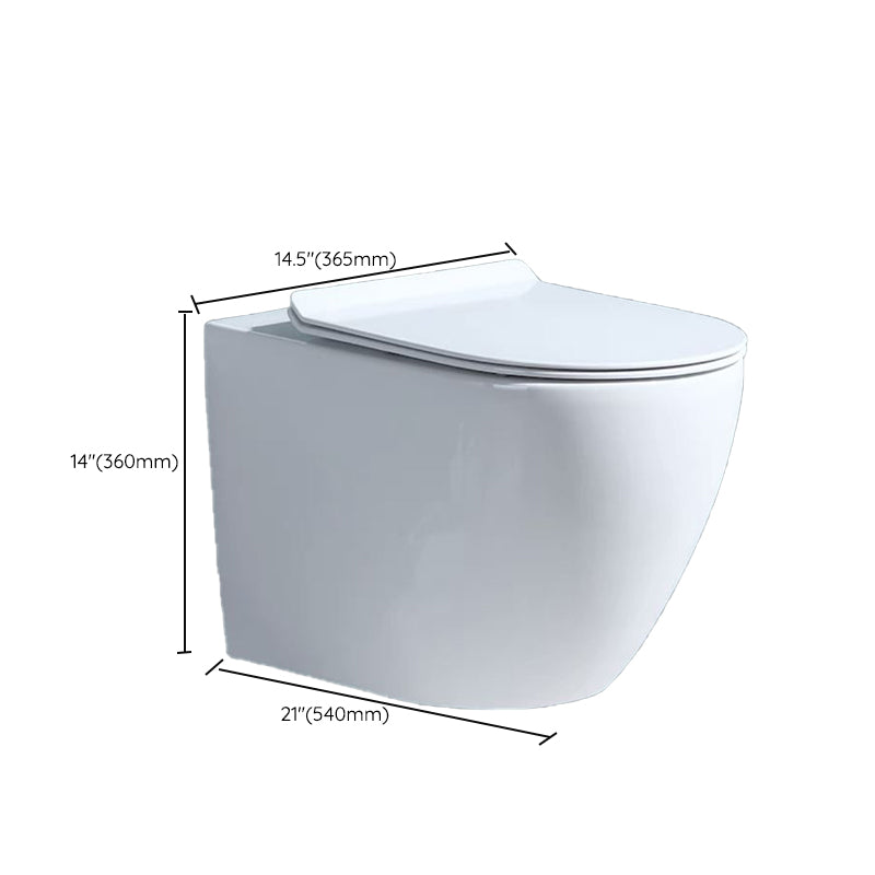 Modern White Ceramic Flush Toilet Wall Mount Urine Toilet for Washroom Clearhalo 'Bathroom Remodel & Bathroom Fixtures' 'Home Improvement' 'home_improvement' 'home_improvement_toilets' 'Toilets & Bidets' 'Toilets' 7002123