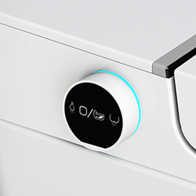 Contemporary White Flush Toilet Heated Seat Included Toilet Bowl for Washroom Clearhalo 'Bathroom Remodel & Bathroom Fixtures' 'Home Improvement' 'home_improvement' 'home_improvement_toilets' 'Toilets & Bidets' 'Toilets' 7002149