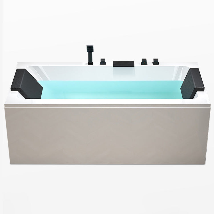 Flat Bottom Soaking Bathtub Antique Finish Rectangular Modern Bath Tub Clearhalo 'Bathroom Remodel & Bathroom Fixtures' 'Bathtubs' 'Home Improvement' 'home_improvement' 'home_improvement_bathtubs' 'Showers & Bathtubs' 7003508