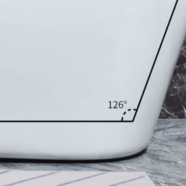 Modern Acrylic Freestanding Bathtub Soaking Single Slipper Tub in White Clearhalo 'Bathroom Remodel & Bathroom Fixtures' 'Bathtubs' 'Home Improvement' 'home_improvement' 'home_improvement_bathtubs' 'Showers & Bathtubs' 7003554