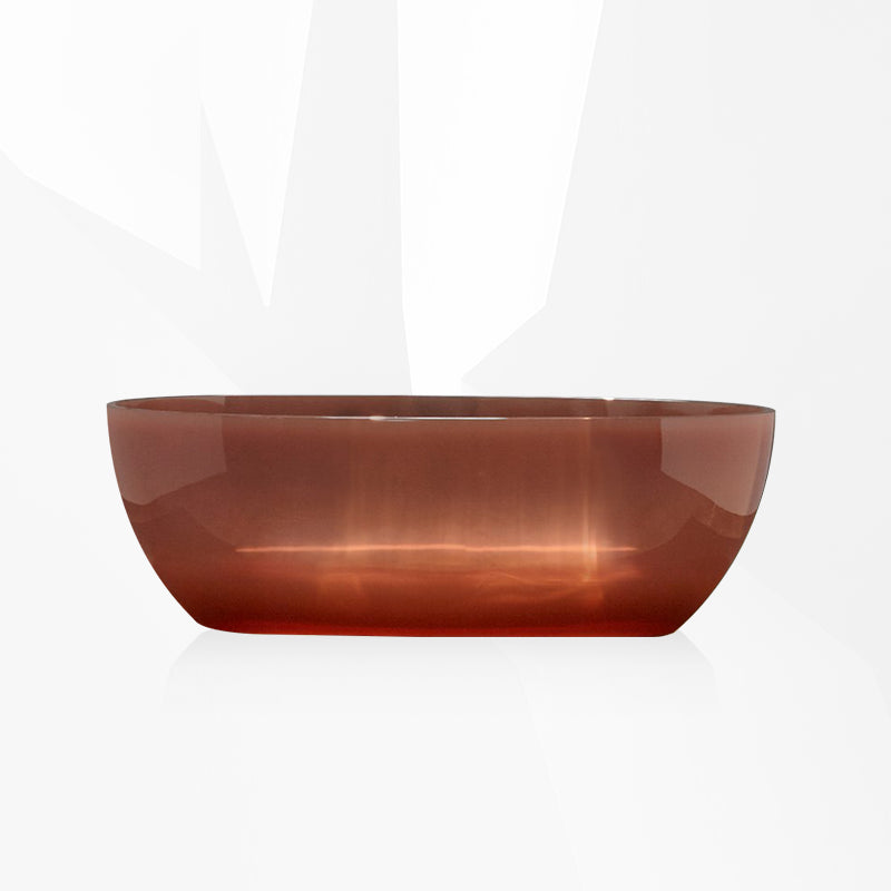 Soaking Back to Wall Bathtub Antique Finish Freestanding Bath Tub Red Orange Clearhalo 'Bathroom Remodel & Bathroom Fixtures' 'Bathtubs' 'Home Improvement' 'home_improvement' 'home_improvement_bathtubs' 'Showers & Bathtubs' 7003612